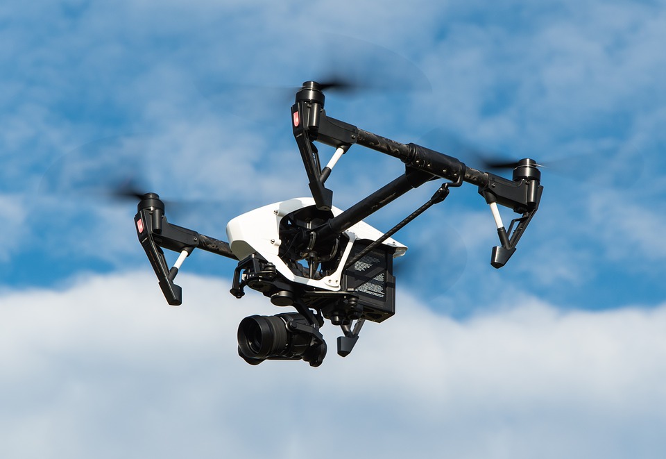 Quadcopter with a camera